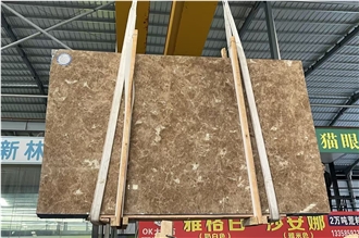 Turkish Light Emperador Marble Slabs, Factory Outlet