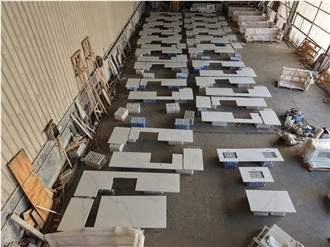 5052 Calacatta Leon Quartz Artificial Stone Countertop