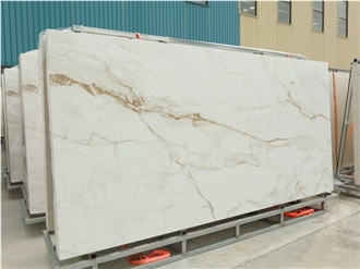 Premium Calacatta Gold Sintered Stone Slabs