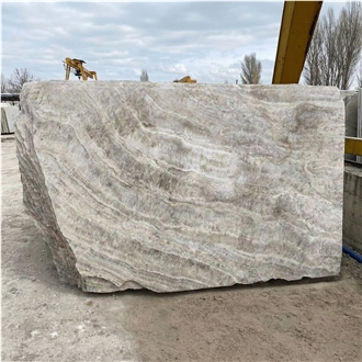 Silver Travertine Slabs From Turkey
