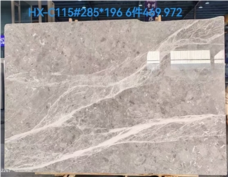 Athena Gray Marble Slabs Polished