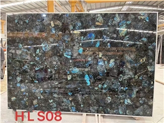 Emerald Blue Granite Slabs Volga Blue Galactic Stone