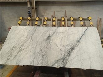 GOLDTOP Customized Zermatt White Marble Slabs For Floor