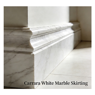 Carrara White Marble Baseboard White Marble Skirting