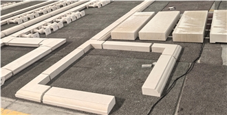 Moca Creme Limestone Wall Parapets