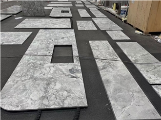 Brazilian Super White Quartzite Cut-To-Size Countertops