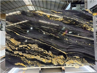 Golden Silk Exotic Granite Slabs