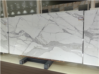Fish Belly White Marble Slabs