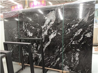 Cosmic Black Granite Slabs