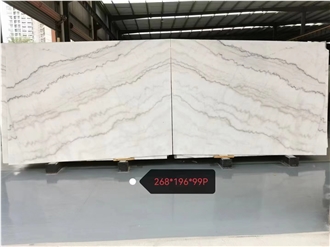 High Quality Guangxi White Polished Marble Slabs