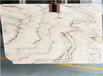 Honed Pink Rosa Portogallo Salmonato Marble Slabs For Walls