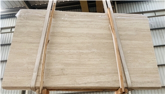 Natural Italy Beige Travertino Romano Travertine Slabs