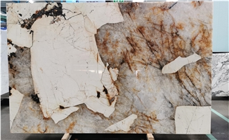 Polished Beige Brazil Patagonia Quartzite Slabs For Walls