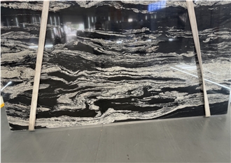 Polished Brazil Black Titanium Granite Slabs