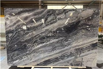 Polished Brown Arabescato Orobico Grigio Marble Slabs