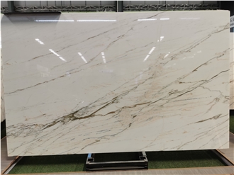 Polished Calacatta Gold Oriental Marble Slabs For Walls