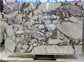 Polished Chinese Blue Bulgari Marble Slabs For Interior Use