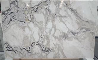 Polished Fendi Ivory White Marble Dolomite Slabs For Floor