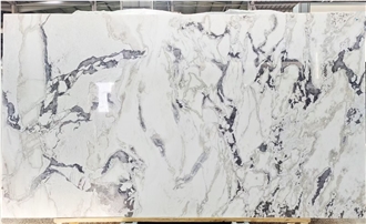 Polished Namibia Luxury Oyster White Marble Slabs