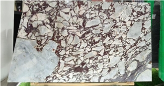 Polished Purple Italy Calacatta Viola Marble Slabs For Walls