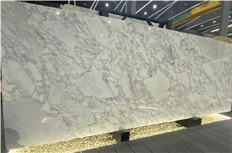 Polished White Arabescato Carrara Marble Slabs For Walls