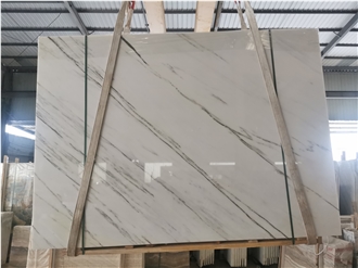 Polished White Calacatta Oriental Marble Slabs For Walls