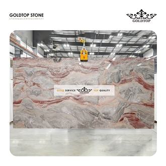 Arabescato Orobico Rosso Marble Slabs