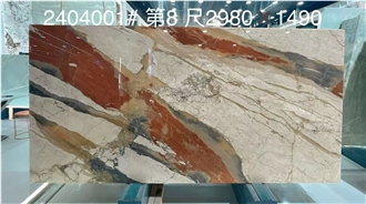 High Polished Breche Fantastique Marble Slabs For Wall