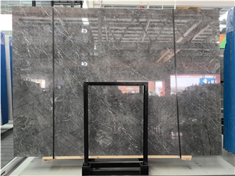 Star Gray Marble Slab Tile Pattern