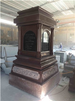 India Red Granite Tombstone