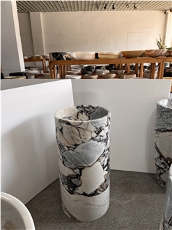 Bulgari Blue Marble Pedestal Wash Basin