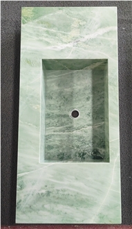 Verde Jade Marble Sink For Home Decoration Bath Top