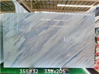 Beautiful Crystal Blue Marble Slabs For Luxury Design