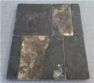 Natural Black Limestone Wall And Floor Tiles
