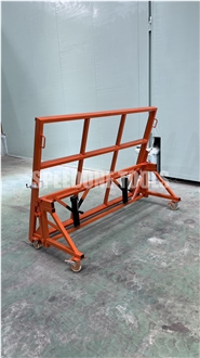 Rubber Surface Tilt Cart With Adjustable 740-940Mm