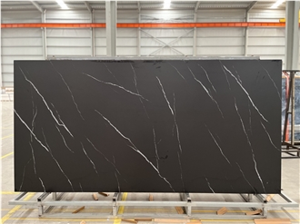 Matt Modern Black And White Root(Nero)  Sintered Stone Slabs
