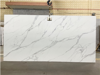Calacatta Classico Look 3D Printed Engineered Quartz Slabs