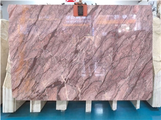 Cherry Pink Marble Slabs, Marble Tiles