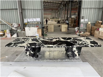 Grand Antique Marble Dinning Table