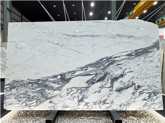 Italian Arabescato White Marble Slabs