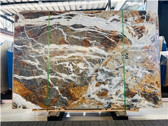 Turkey Blue Jean Marble Slabs