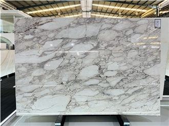 Turkish Calacatta Viola White Marble Slabs
