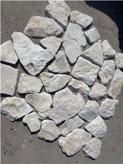 White Quartzite Loose Stone Wall Cladding