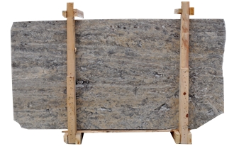 Silver Titanium Travertine Slabs From Turkey