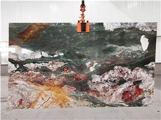 Four Season Pink Marble Slabs Polished