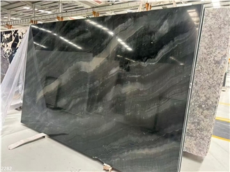 Polaris Green Quartzite Slabs Wall Background Use