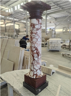 Calacatta Red Marble Columns​