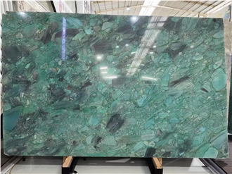 Luxury Green Jungle Jewel Quartzite Slabs