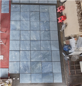 Crystal Blue Marble  Tiles