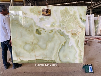 Luxury Stone Natural Green Onyx  Slabs
